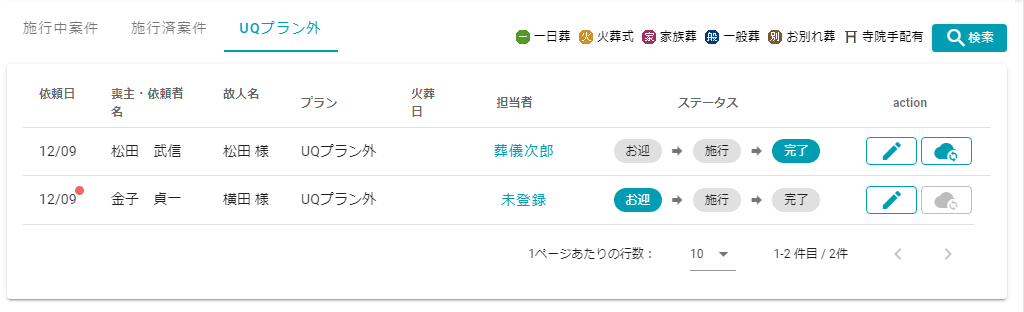 施行済案件