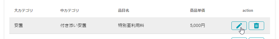 編集ボタン